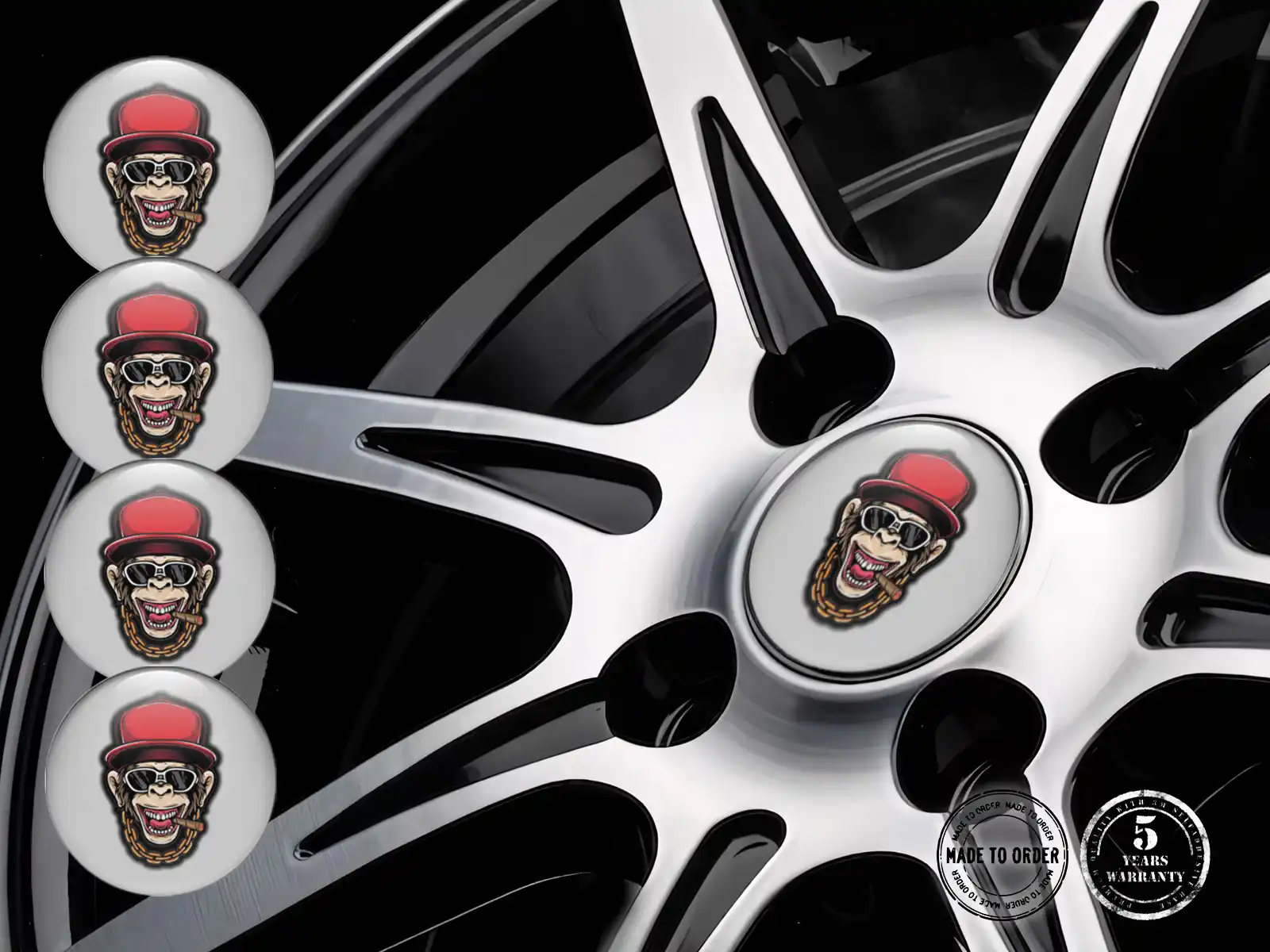 Wheel Sticker Logo Tuning Sport Racing Dome